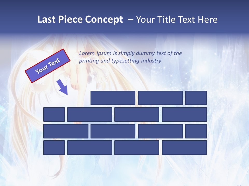 A Beautiful Blond Haired Girl Sitting On Top Of A Tree PowerPoint Template