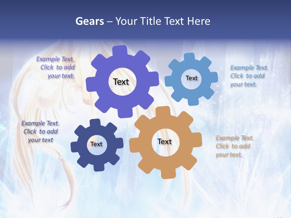 A Beautiful Blond Haired Girl Sitting On Top Of A Tree PowerPoint Template