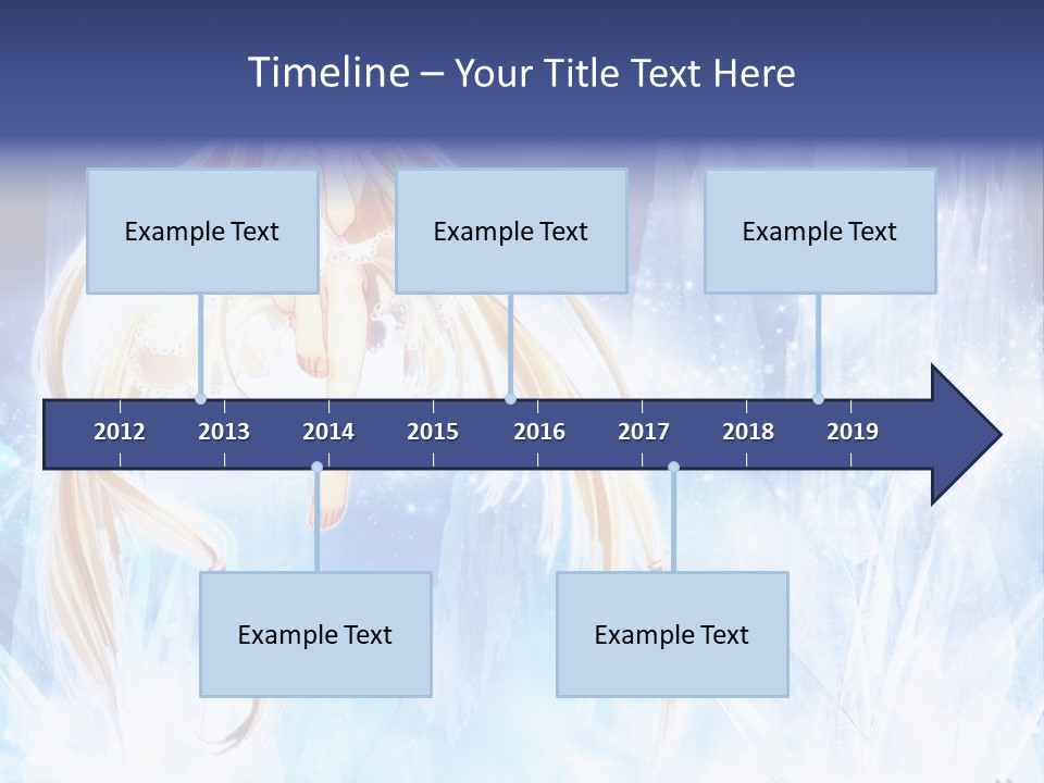 A Beautiful Blond Haired Girl Sitting On Top Of A Tree PowerPoint Template