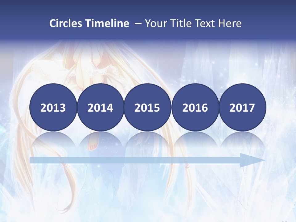 A Beautiful Blond Haired Girl Sitting On Top Of A Tree PowerPoint Template