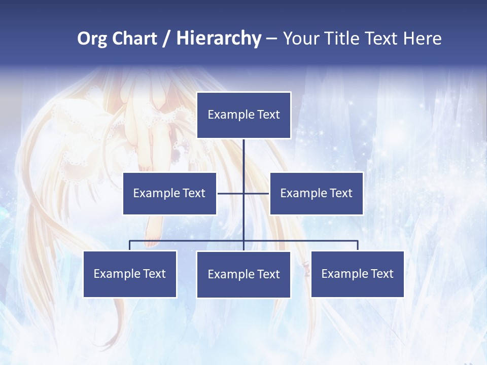 A Beautiful Blond Haired Girl Sitting On Top Of A Tree PowerPoint Template