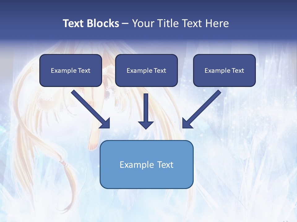 A Beautiful Blond Haired Girl Sitting On Top Of A Tree PowerPoint Template