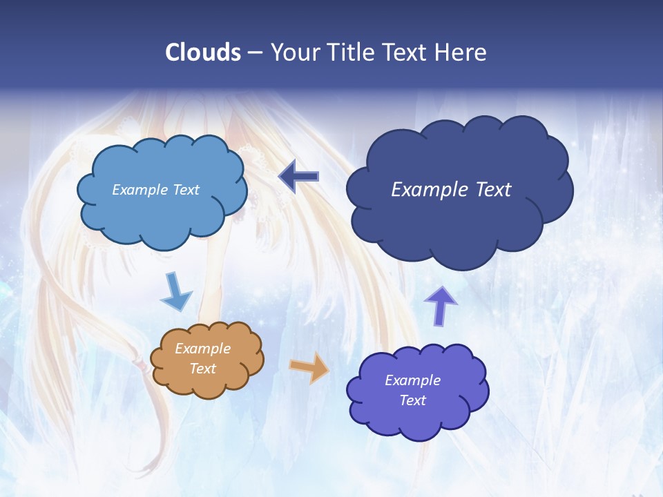 A Beautiful Blond Haired Girl Sitting On Top Of A Tree PowerPoint Template