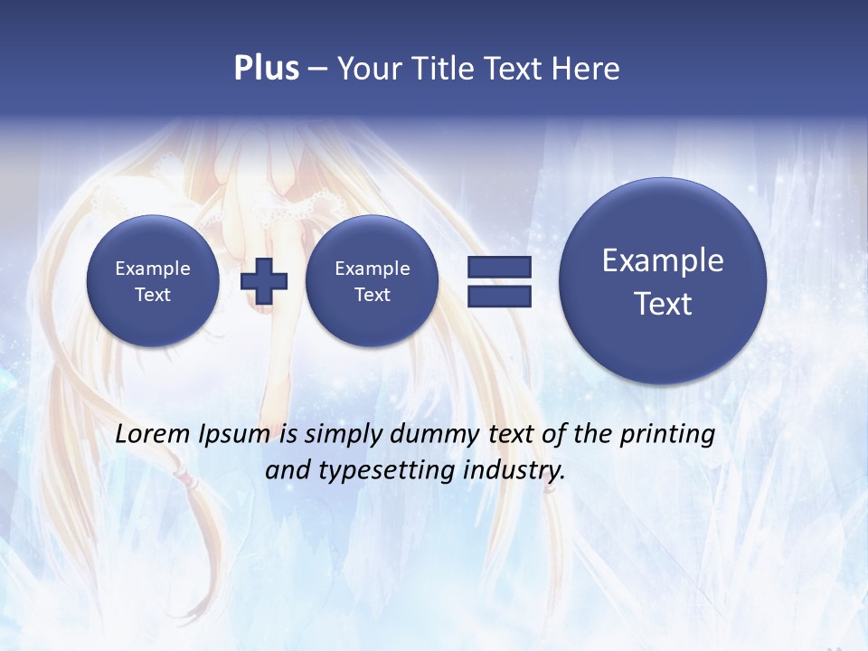 A Beautiful Blond Haired Girl Sitting On Top Of A Tree PowerPoint Template