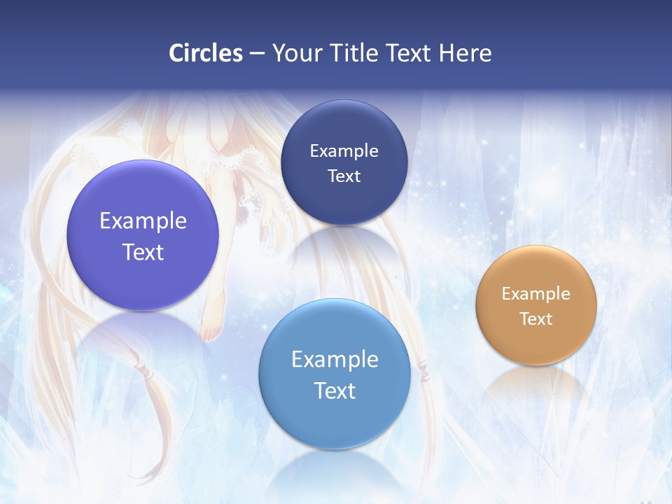 A Beautiful Blond Haired Girl Sitting On Top Of A Tree PowerPoint Template