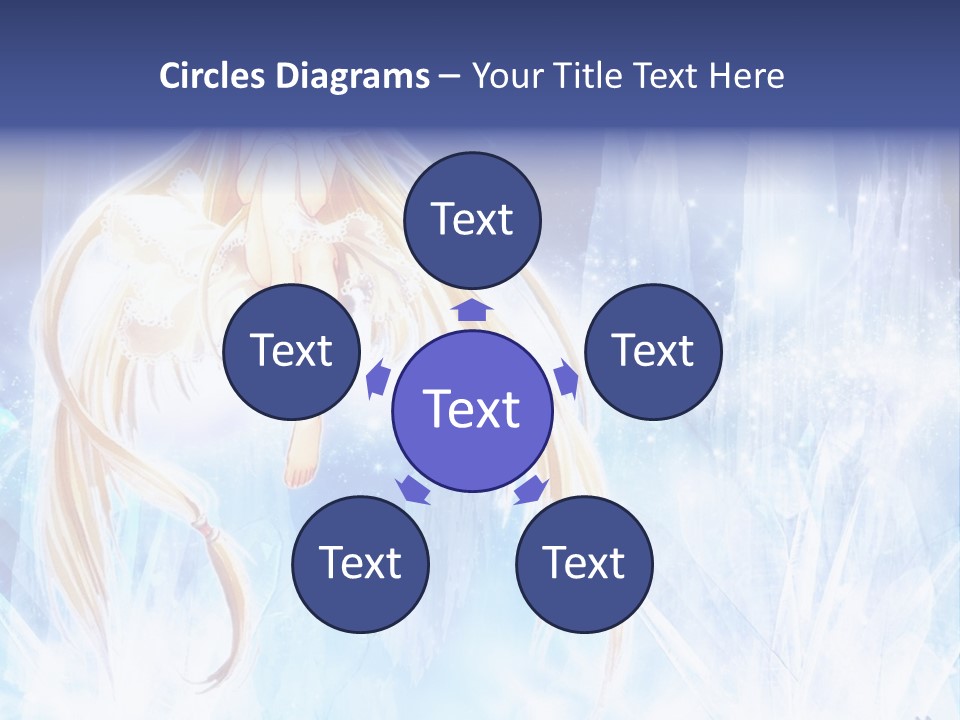 A Beautiful Blond Haired Girl Sitting On Top Of A Tree PowerPoint Template