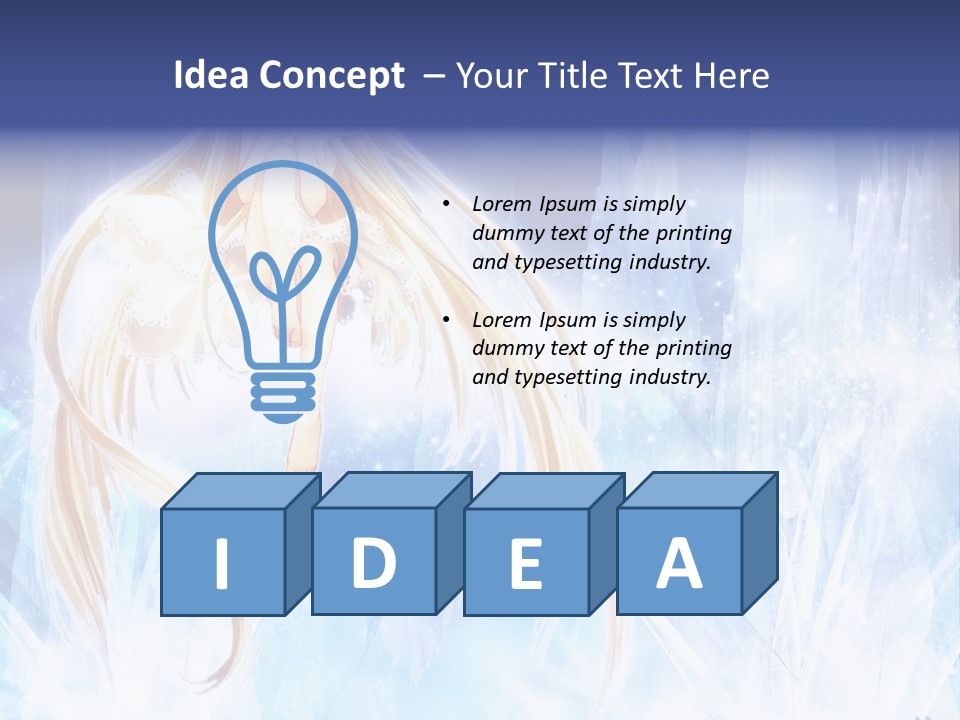 A Beautiful Blond Haired Girl Sitting On Top Of A Tree PowerPoint Template