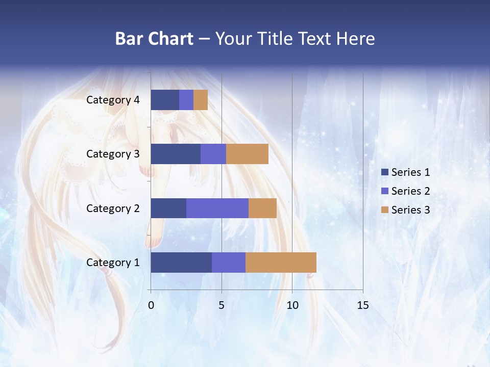 A Beautiful Blond Haired Girl Sitting On Top Of A Tree PowerPoint Template