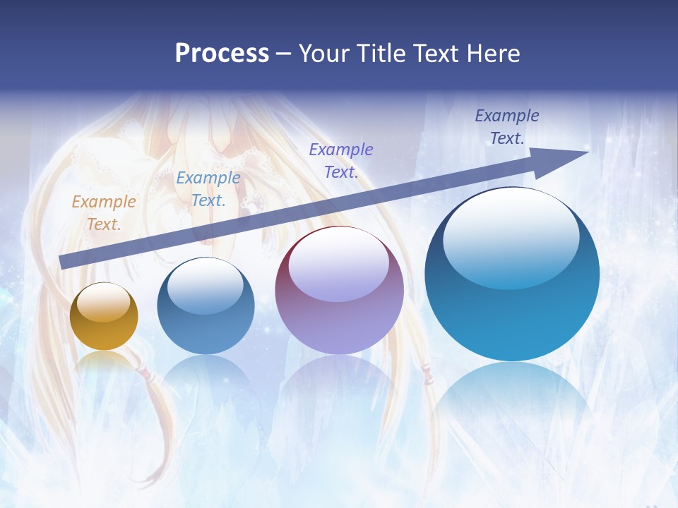 A Beautiful Blond Haired Girl Sitting On Top Of A Tree PowerPoint Template