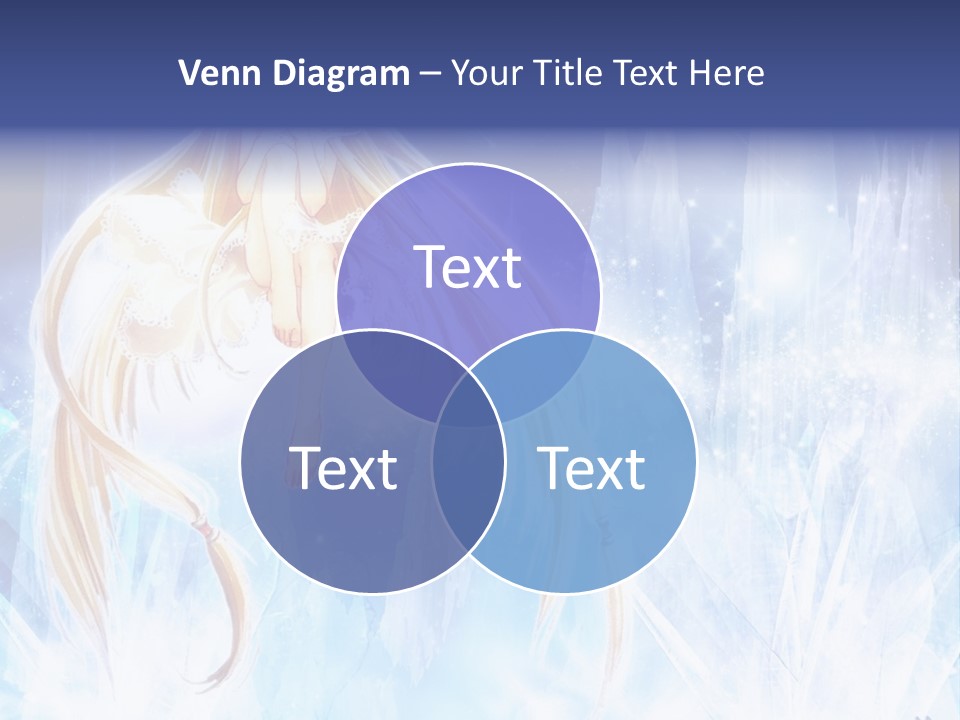 A Beautiful Blond Haired Girl Sitting On Top Of A Tree PowerPoint Template