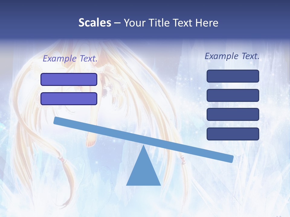 A Beautiful Blond Haired Girl Sitting On Top Of A Tree PowerPoint Template