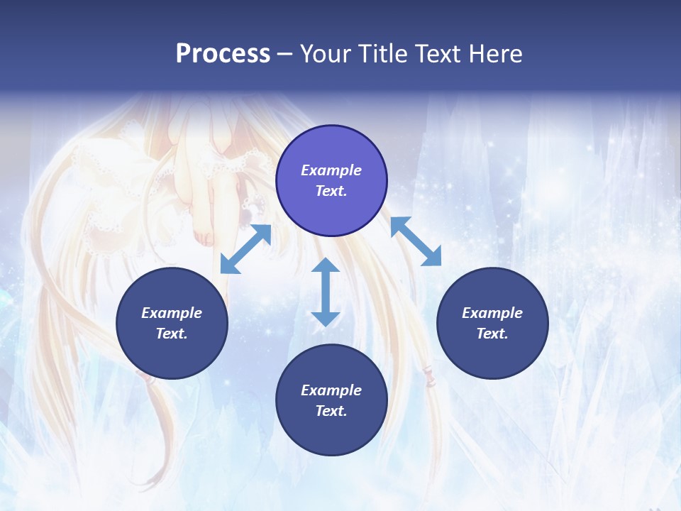 A Beautiful Blond Haired Girl Sitting On Top Of A Tree PowerPoint Template