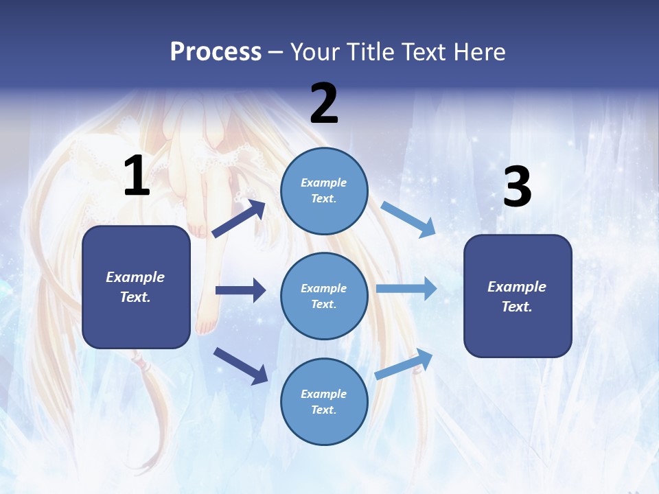 A Beautiful Blond Haired Girl Sitting On Top Of A Tree PowerPoint Template