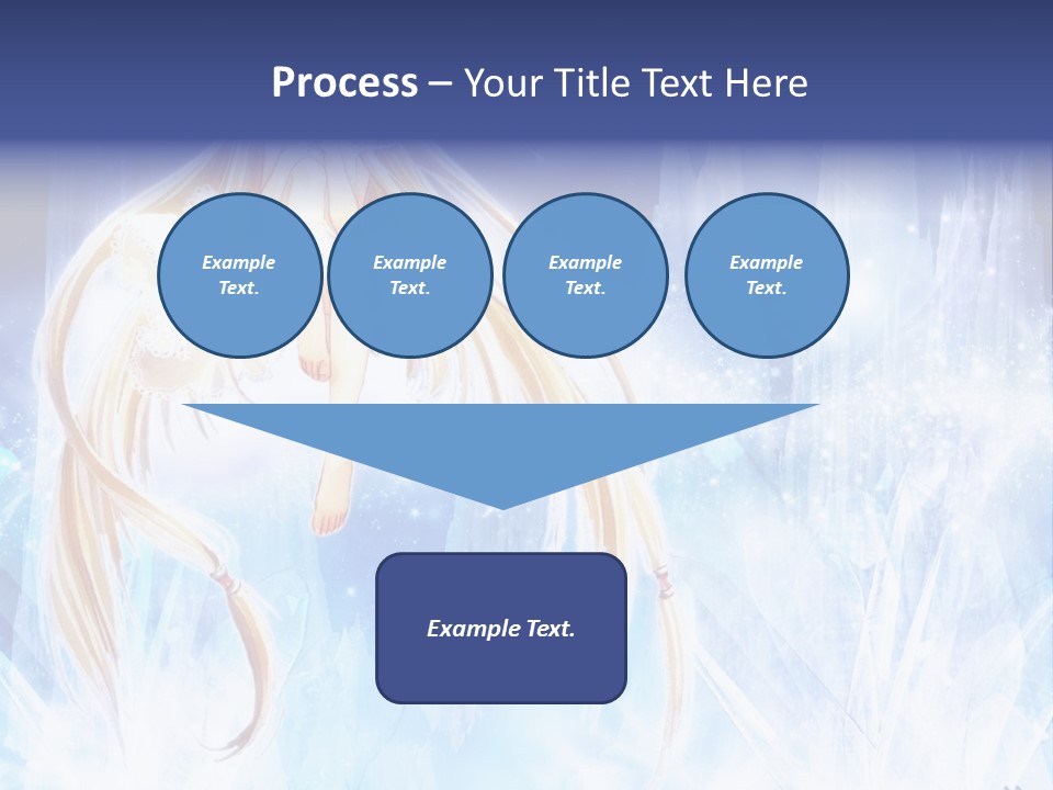 A Beautiful Blond Haired Girl Sitting On Top Of A Tree PowerPoint Template