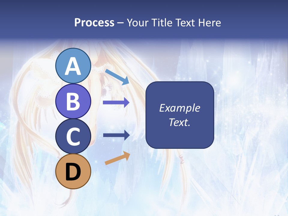 A Beautiful Blond Haired Girl Sitting On Top Of A Tree PowerPoint Template