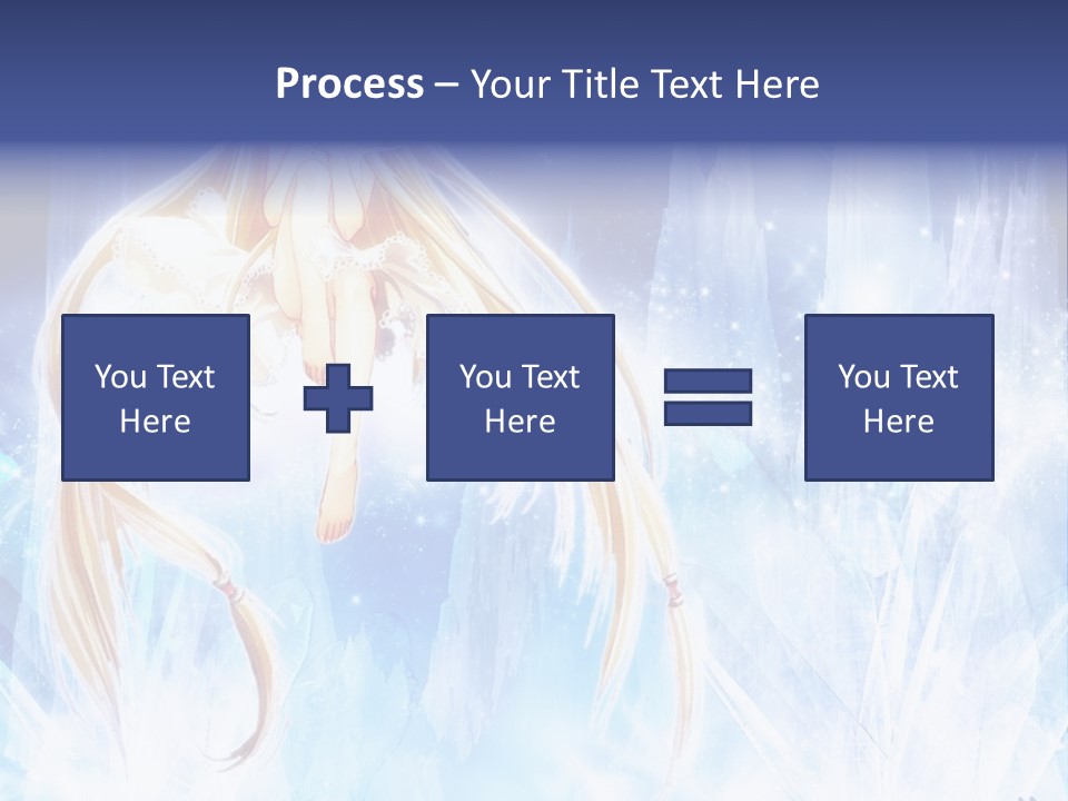 A Beautiful Blond Haired Girl Sitting On Top Of A Tree PowerPoint Template