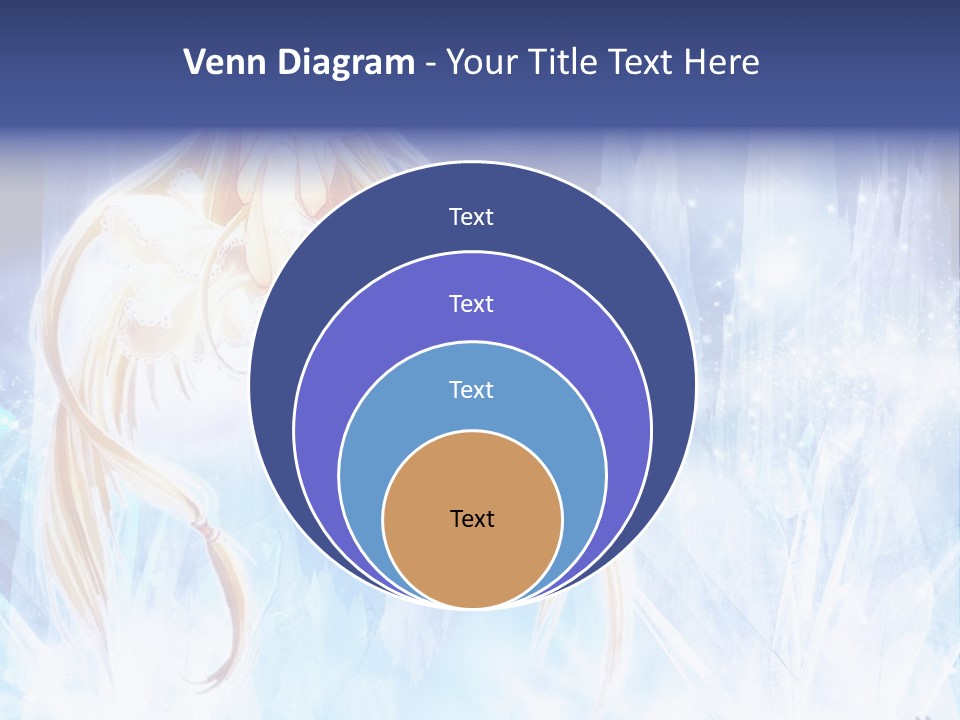 A Beautiful Blond Haired Girl Sitting On Top Of A Tree PowerPoint Template