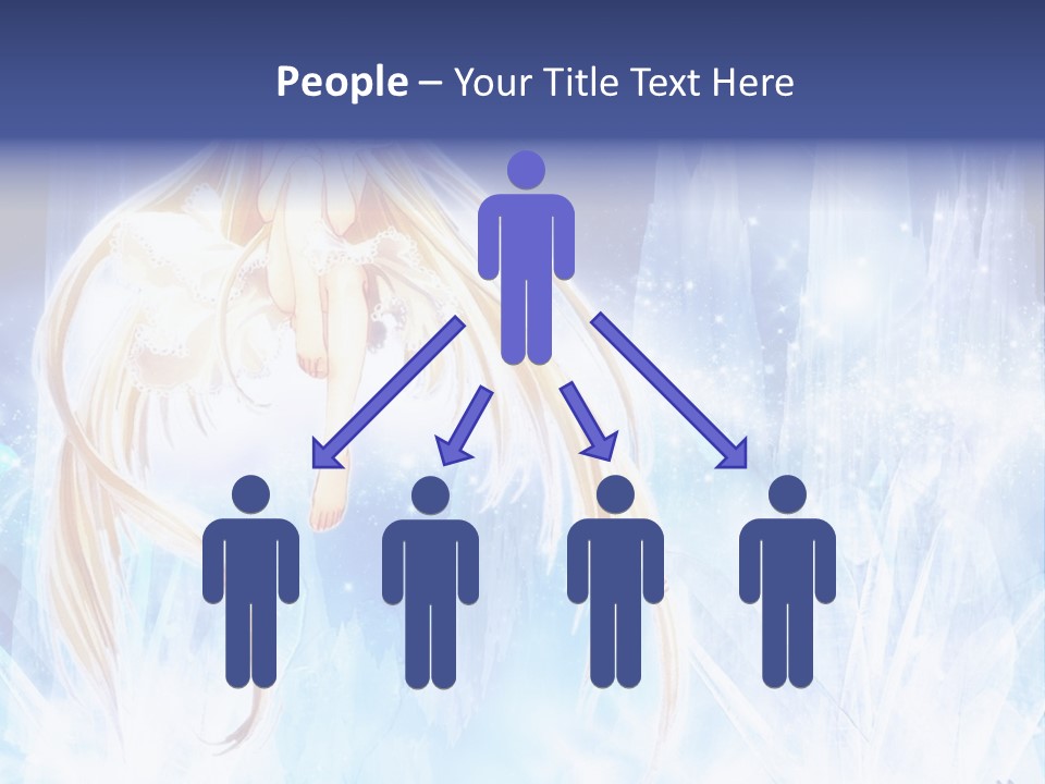 A Beautiful Blond Haired Girl Sitting On Top Of A Tree PowerPoint Template