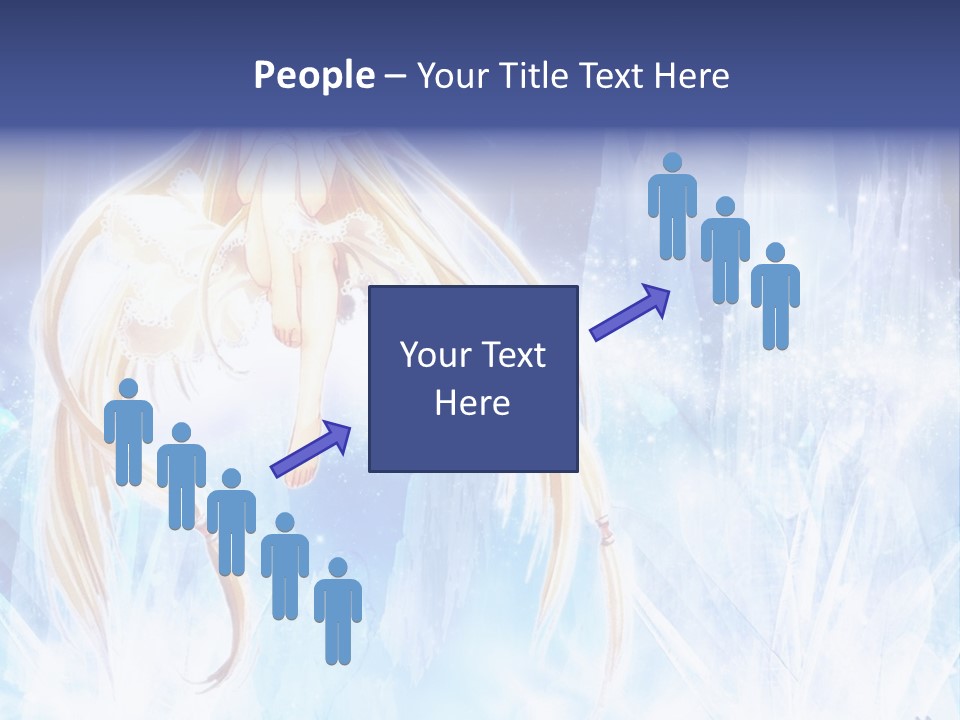 A Beautiful Blond Haired Girl Sitting On Top Of A Tree PowerPoint Template