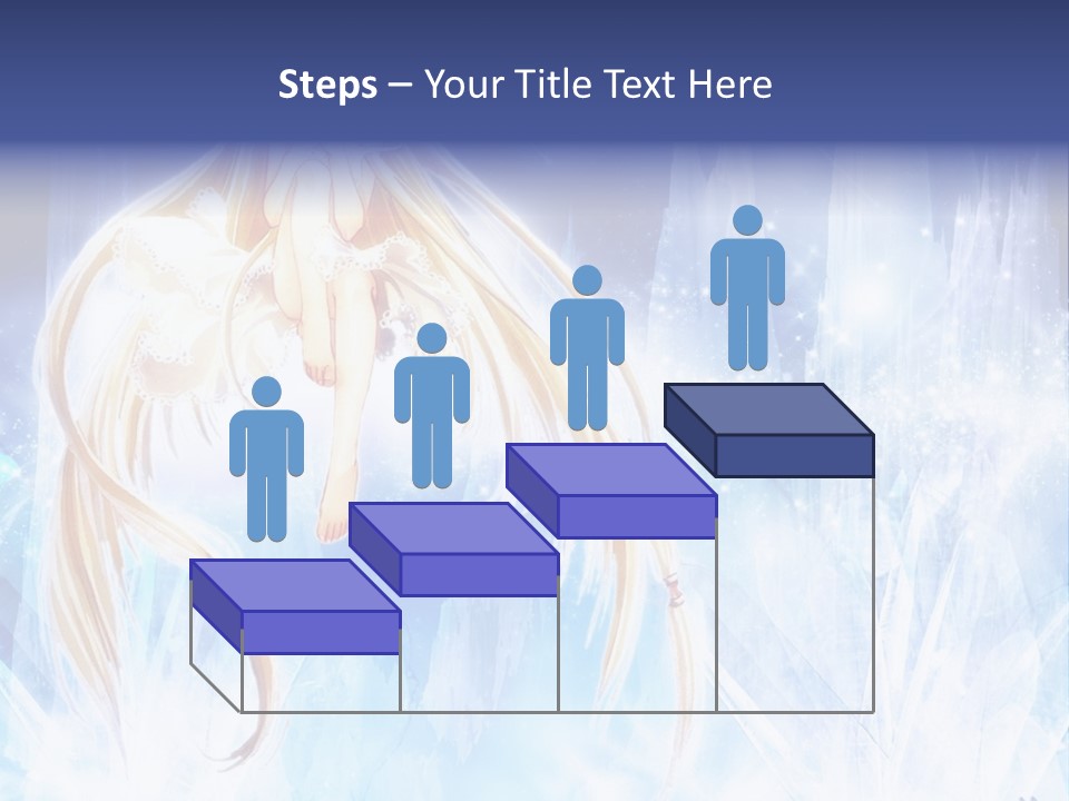 A Beautiful Blond Haired Girl Sitting On Top Of A Tree PowerPoint Template