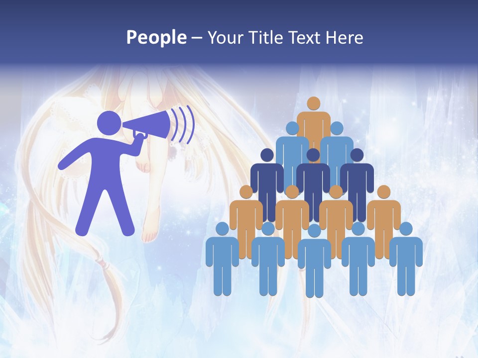 A Beautiful Blond Haired Girl Sitting On Top Of A Tree PowerPoint Template