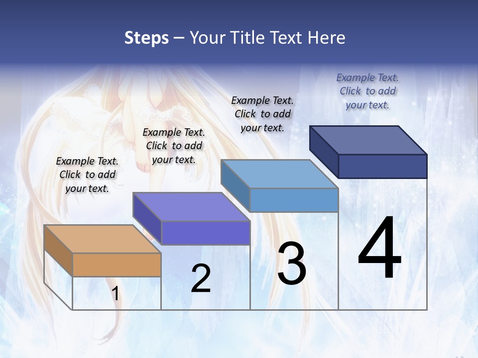 A Beautiful Blond Haired Girl Sitting On Top Of A Tree PowerPoint Template