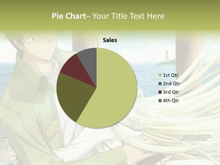 A Couple Of Anime Characters Sitting Next To Each Other PowerPoint Template