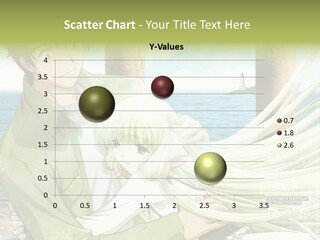 A Couple Of Anime Characters Sitting Next To Each Other PowerPoint Template