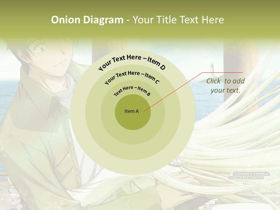 A Couple Of Anime Characters Sitting Next To Each Other PowerPoint Template