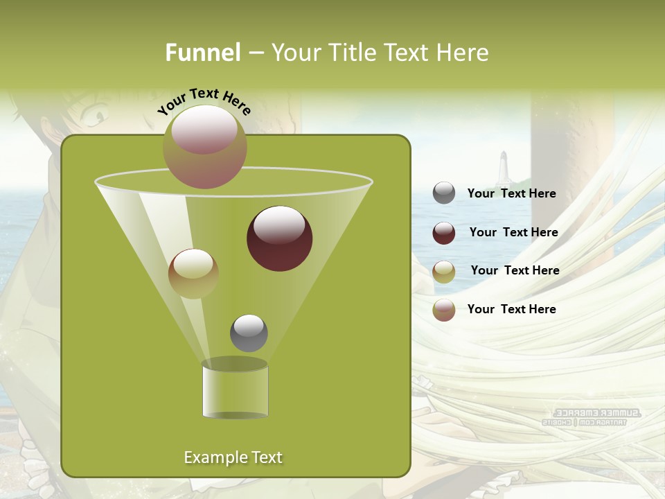 A Couple Of Anime Characters Sitting Next To Each Other PowerPoint Template