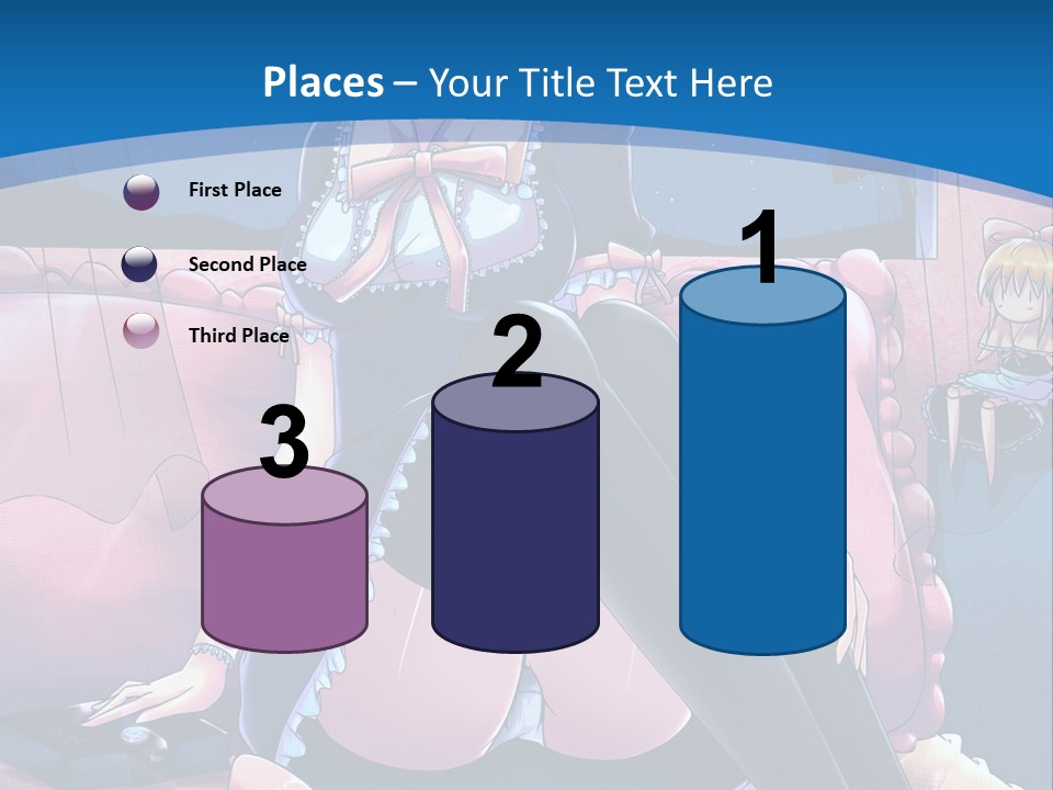 A Woman Sitting On Top Of A Bed Next To A Child PowerPoint Template