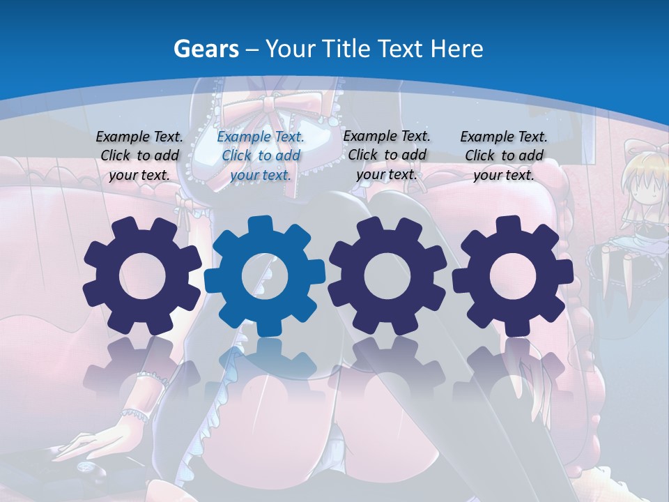 A Woman Sitting On Top Of A Bed Next To A Child PowerPoint Template