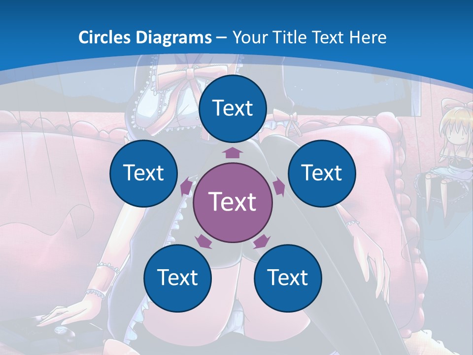 A Woman Sitting On Top Of A Bed Next To A Child PowerPoint Template