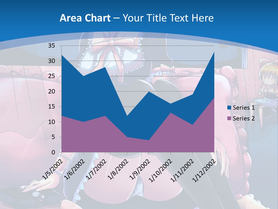 A Woman Sitting On Top Of A Bed Next To A Child PowerPoint Template