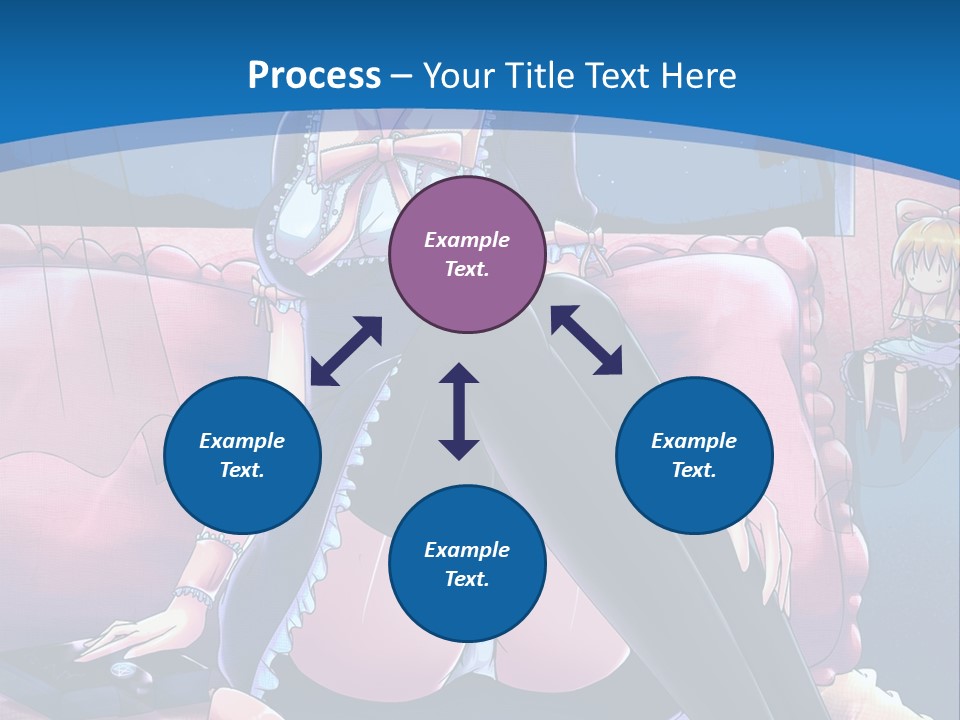 A Woman Sitting On Top Of A Bed Next To A Child PowerPoint Template