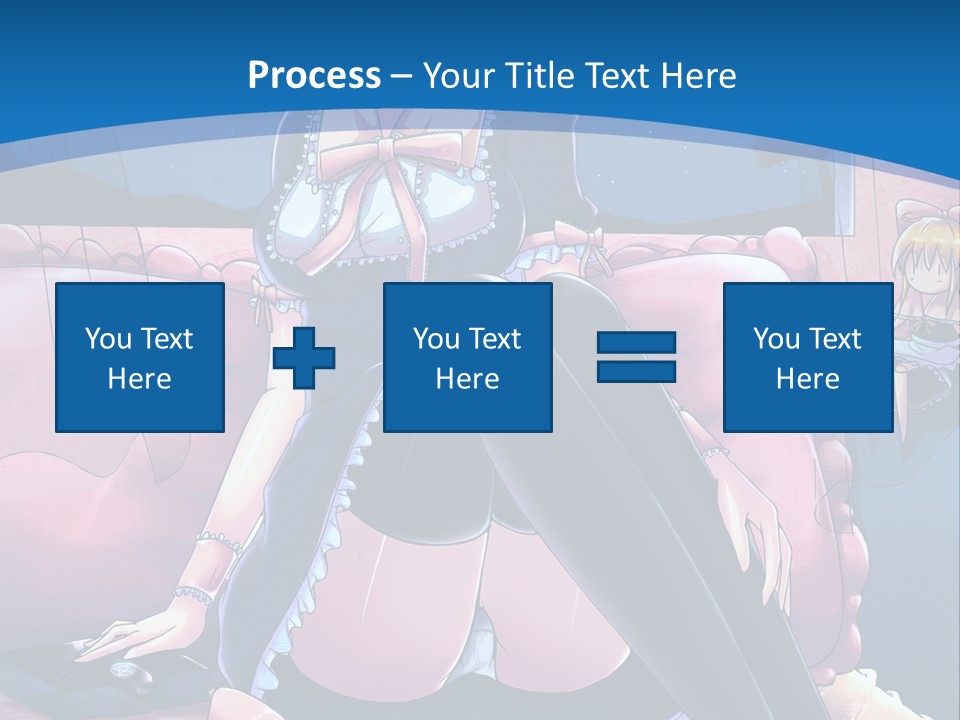 A Woman Sitting On Top Of A Bed Next To A Child PowerPoint Template