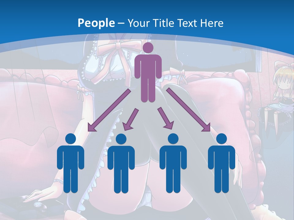 A Woman Sitting On Top Of A Bed Next To A Child PowerPoint Template