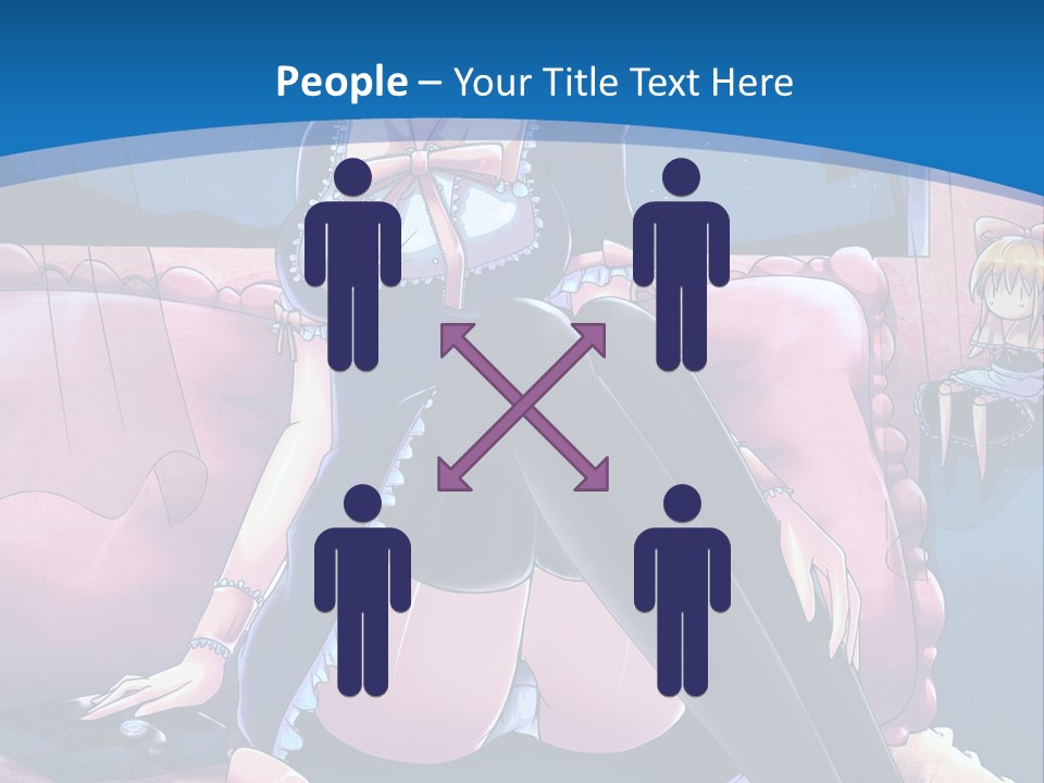 A Woman Sitting On Top Of A Bed Next To A Child PowerPoint Template