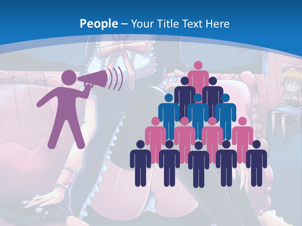 A Woman Sitting On Top Of A Bed Next To A Child PowerPoint Template