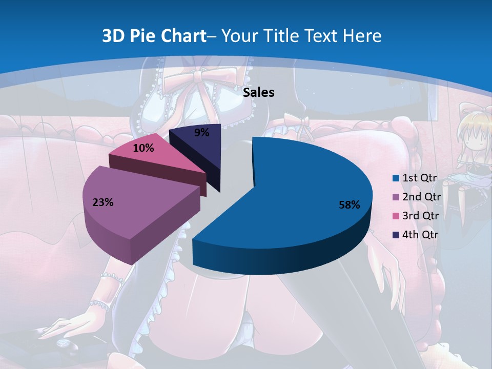 A Woman Sitting On Top Of A Bed Next To A Child PowerPoint Template