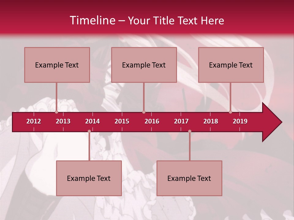 A Girl With Long White Hair Is Sitting On A Red Background PowerPoint Template