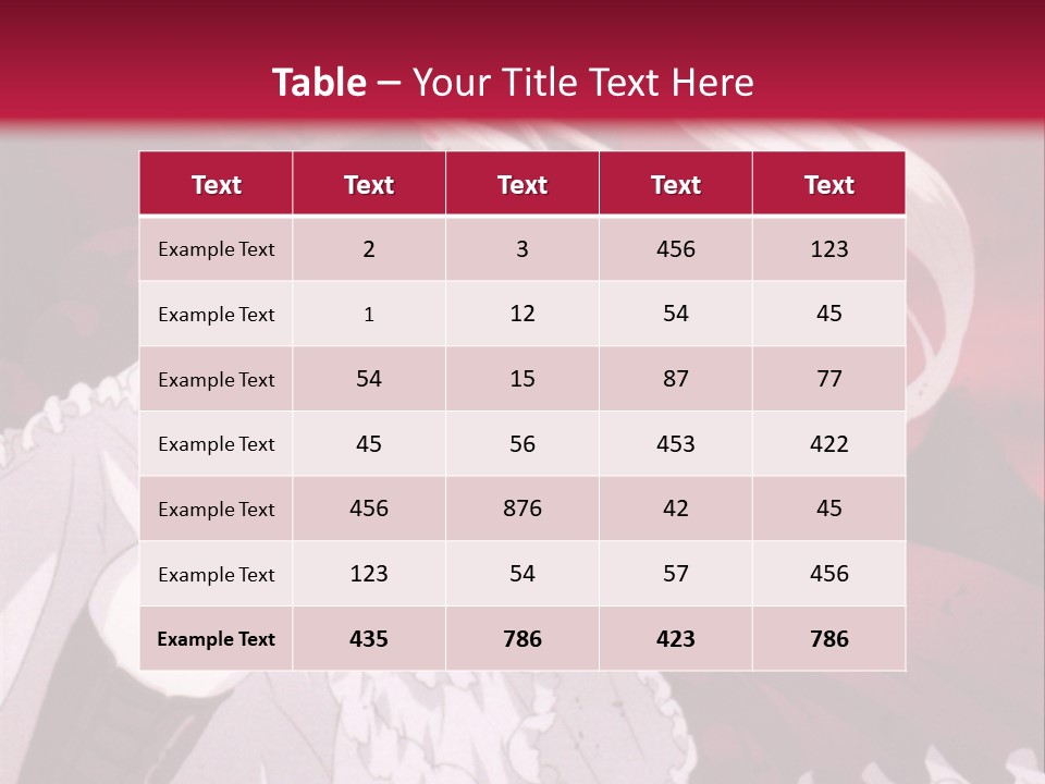 A Girl With Long White Hair Is Sitting On A Red Background PowerPoint Template