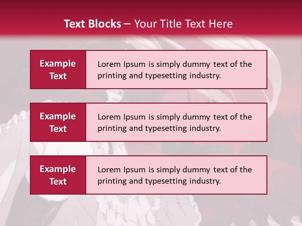 A Girl With Long White Hair Is Sitting On A Red Background PowerPoint Template