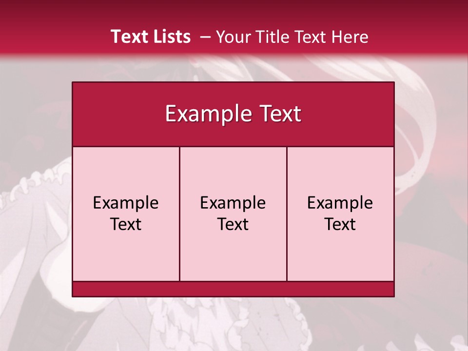 A Girl With Long White Hair Is Sitting On A Red Background PowerPoint Template