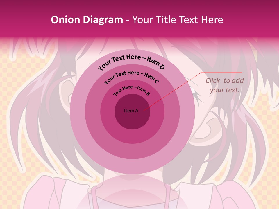 A Girl With Pink Hair Is Smiling For The Camera PowerPoint Template