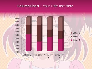 A Girl With Pink Hair Is Smiling For The Camera PowerPoint Template