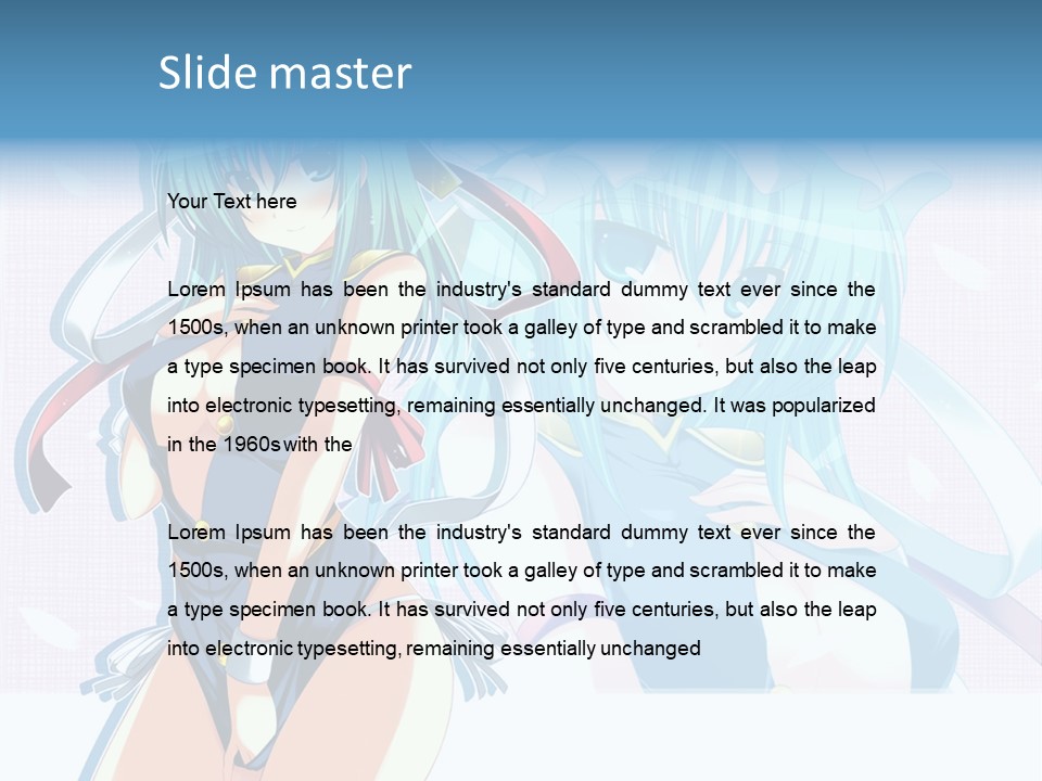 A Woman In A Blue Dress With A Crown On Her Head PowerPoint Template