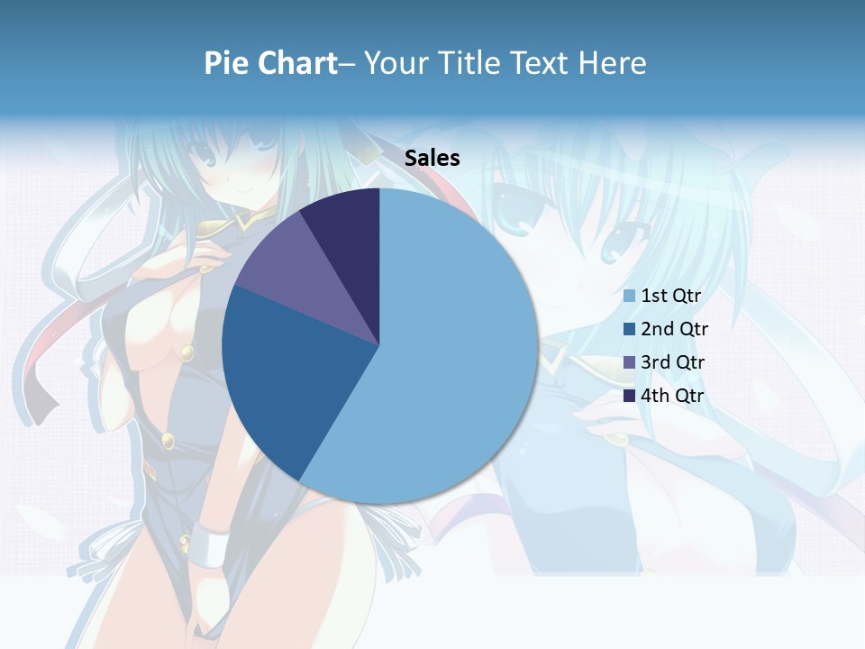 A Woman In A Blue Dress With A Crown On Her Head PowerPoint Template