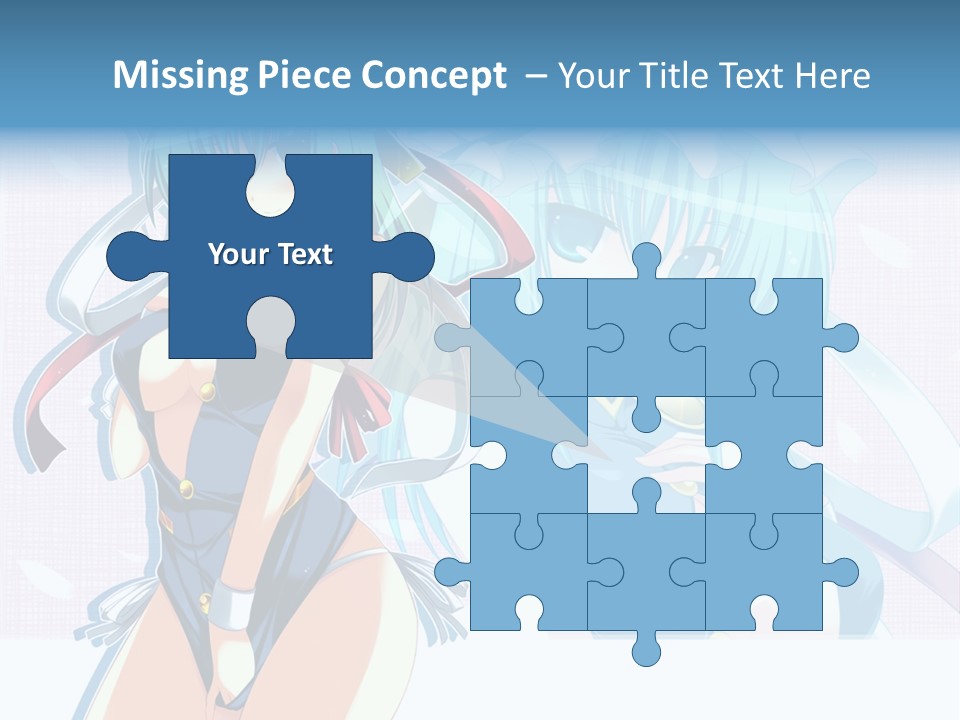 A Woman In A Blue Dress With A Crown On Her Head PowerPoint Template