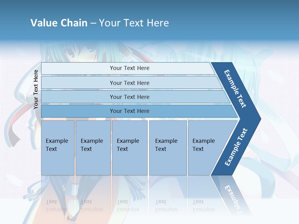 A Woman In A Blue Dress With A Crown On Her Head PowerPoint Template